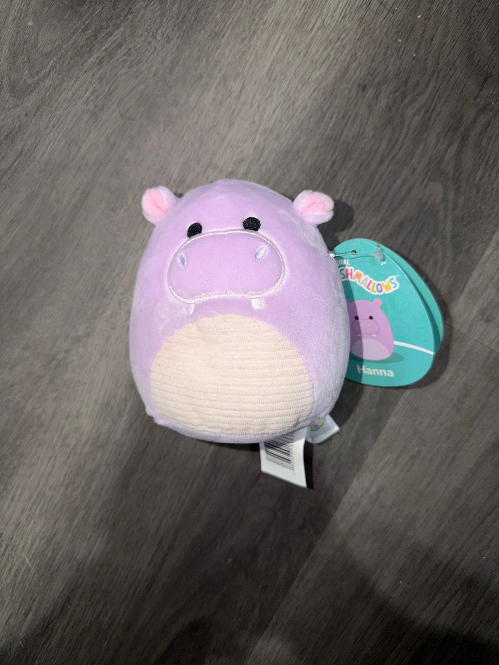 Squishmallows Hanna the Hippo Plush - Lavender with Cream Belly